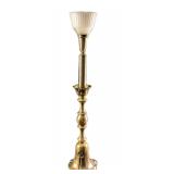 Vintage Brass Table Candlestick Lamp