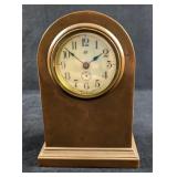 Vintage Brass Mantel Clock The Jennings Brothers