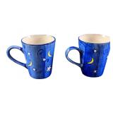 Two Station Casino Hand Painted Stars And Moon Mug