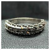 14k Gold Half Chain Ring