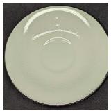 6 Retired Wedgewood Fine China Saucers Silver Ermi