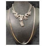 Vintage Silver Tone Rhinestone Coro Unsigned Herri