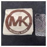 Michael Kors Snake Skin Python Black Gray Dark Sla