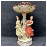 Royal Dux Bohemia Three Graces Porcelain Compote C