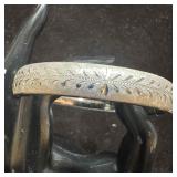 Finberg F.M. Co Sterling Silver Hinged Bangle Brac