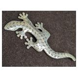 Vintage Sterling Gecko Lizard Dot Pin Brooch