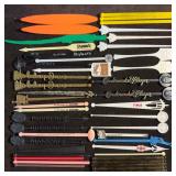 Vintage Plastic Glass Swizzle Stick Collection Lot
