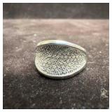 Moissanite Diamond Simulant Sterling Silver 925 Ri