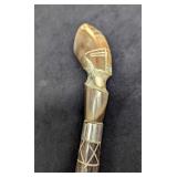 Egyptian Shoehorn W Head Of Nefertiti Carved Horn