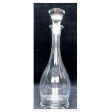 Vintage MCM Clear Glass Wine Decanter with Stopper