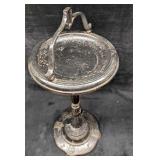 Vintage Black Metal Traditional Ashtray