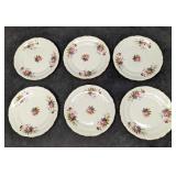 6 Royal Kent  RKT6 Floral Bread & Butter Plates A