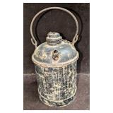 Vintage Black Metal Oil Can