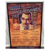 Framed Large Spirit Of Django Reinhardt Concert Po