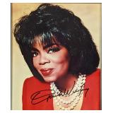 Autographed Framed Oprah Winfrey Publicity Photo