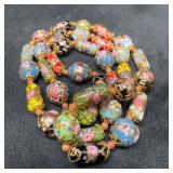 Murano Venetian Lamp Work Glass Multi Colored Bead