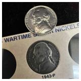 United States 1943 P Silver Nickels Coin Set Jeffe
