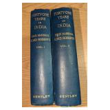 2 Volume Set Forty-One Years In India Hardcovers