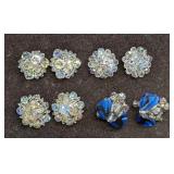 Vintage Vendome Glass Cluster And AB Crystal Clust