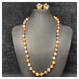 Venetian Murano Lamp Work Glass Multi Colored Bead