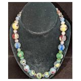 Vintage Italian Murano Art Glass Bead Necklace RRR