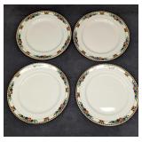 4 Maddock & Sons China Autumn Fruit Dinner Plates