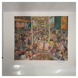 Absolut Robert Cenedella Cafe Carillon Hand Signed