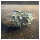 Gold Plated Cubic Zirconia Double Floral Flower Se