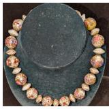 Vintage Italian Murano Aventurine Art Glass Bead N