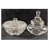 Glass Candy Dishes Clear Glass