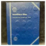 Roosevelt Dime Collection Coin Folder Album Silver