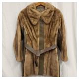 Evans Chicago Natural Pastel Mink Fur Coat Persona