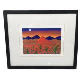 Limited Edition Lithograph, Desert Sunset by Joann
