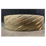 Sterling Silver 18mm Diamond-Cut Bracelet