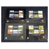 Lot of 4 America The Beautiful Quarters Uncirculat