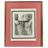 Framed Signed & Numbered Man With Can Print