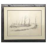 Framed Herb Jones LE Hunt Club Road Print