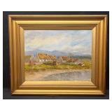 Original Framed Oil On Board Ballantrae Ayrshire S