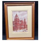 Signed & Framed Central Market Print By William Fa