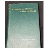 Memories And Studies Of War And Peace Hardcover