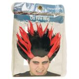 NOS - Halloween Wig - On Fire - Heat Miser - Adult