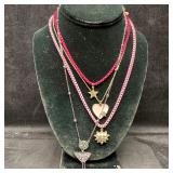 Melania Clara Assorted Necklace Set Martini Heart