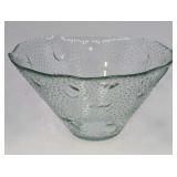 Recycled Glass Coastal Beach Themed Glass Bowl