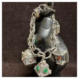 Italian Deco Etruscan Revival Style 800 Silver Fiv