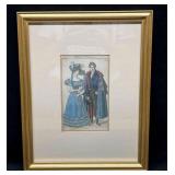 Framed Print Costumes Parisions 1826 (50)