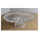 Vintage Crystal Footed Cake Plate