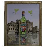 John Pacovsky Acrylic On Canvas Absente Absinthe