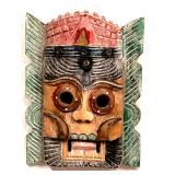 Handmade Thai Folk Art Carved Wood Mask