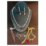 Beaded Heart Jewelry Bundle