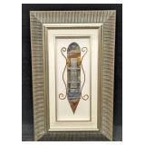 Framed Cukier "Mezuzah" Jewish Folk Art Mixed Medi
